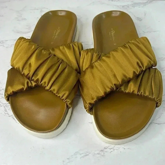 3.1 Phillip Lim Crossover Strap Pool Slides Size 6/37 - Picture 4 of 15